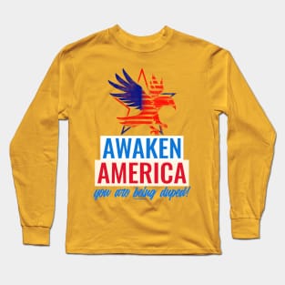 Awaken America Flying Eagle Long Sleeve T-Shirt